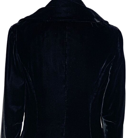 Vintage 1920s Black Velvet Opera Coat | Size M - Picture 10 of 12